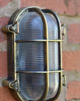 Close up of ribbed glass detail on exterior wall light