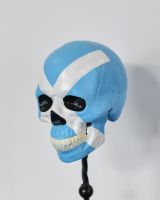 Close up of intricate detail on scottish flag home decor ornament