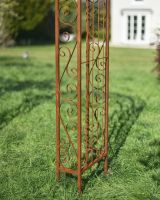 Close-up of the Rustic Finish on the Bae of the Rose Arch