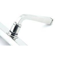 Close up of the Handle for The Tapered Slimline Lever Espagnolette Door Latch in Polished Chrome Close up of the Handle for The Tapered Slimline Lever Espagnolette Door Latch in Polished Chrome