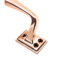 Close up of the Handle The 300mm Swelled Grip Pull Handle with Roses in Polished Bronze Close up of the Handle The 300mm Swelled Grip Pull Handle with Roses in Polished Bronze