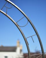 Close Up Of The Ornate "Herb Garden" Natural Lacquer Rose Arch  Close Up Of The Ornate "Herb Garden" Natural Lacquer Rose Arch