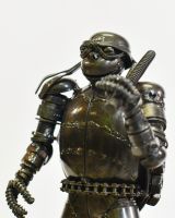Scrap Metal "Federico" Fighting Turtle Ornament 