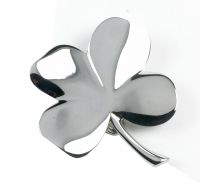 4 Leaf Clover Door Knocker In Bright Chrome