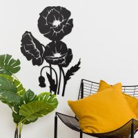 Cluster of Poppies Wall Art on the Wall Cluster of Poppies Wall Art on the Wall