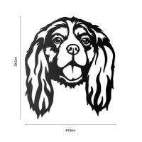 Metal Cavalier King Charles Spaniel Wall Art to Scale