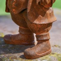 Close up of Rustic Cast Iron Rabbit Feet 