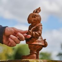 Side view of Cast Iron Hare 