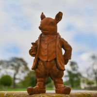 Mouse in Suit Cast Iron Sculpture