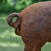 Close up of Pig Tail on Sculpture 