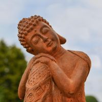 Close up of Buddha Head and Face 