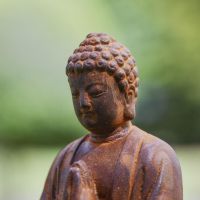 Close up of Buddha Head dress 