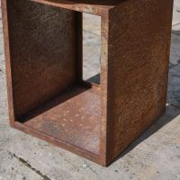 Close up of Wood Log Holder 