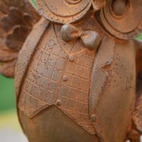 Close up of Owl Three Piece Suit 