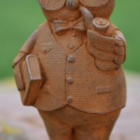 Close up of Clothing on Studious Owl Close up of Clothing on Studious Owl