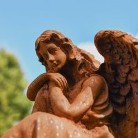 Close up of Angel in Thought 