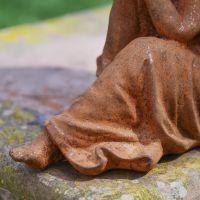 Close up of Rustic Cast Iron Finish 