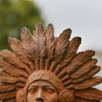 Close-Up of Head Dress Detail Close-Up of Head Dress Detail