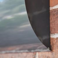 Close up of Curve on Urban Obsession Wall Mounted Post Box Close up of Curve on Urban Obsession Wall Mounted Post Box