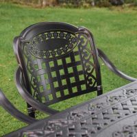 Close up of Pattern onAntique Copper "Hestercombe" Four Seater Furniture Set 