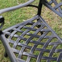 Close up of Lattice Design on Chair 