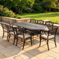 8-Seater Garden Dining Set Digital Illustration