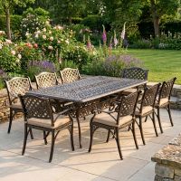 8-Seater Garden Dining Set Digital Illustration