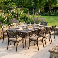 8-Seater Garden Dining Set Digital Illustration Dressed Table