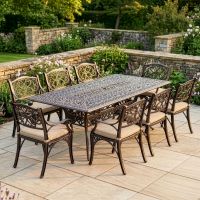 8-Seater Garden Dining Set Digital Illustration
