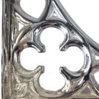 "Coalbrookdale" Bright Chrome Bracket 36 x 26cm "Coalbrookdale" Bright Chrome Bracket 36 x 26cm