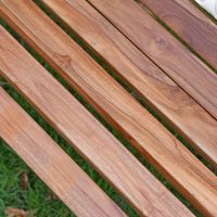 View of the Wooden Slats on the "Coalbrookdale" Two Seater Garden Bench