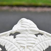 View of the Design on the back of the "Coalbrookdale" Two Seater Garden Bench