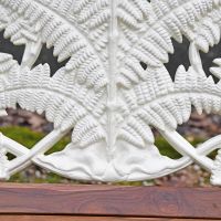 View of the Design on the back of the "Coalbrookdale" Two Seater Garden Bench