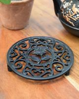 "Hasu" Cast Iron Japanese Style Trivet in Black