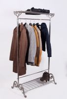 “Maplethorpe Manor” Deluxe Nickel Coat Stand 