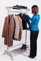 “Maplethorpe Manor” Deluxe Nickel Coat Stand 