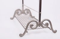 “Maplethorpe Manor” Deluxe Nickel Coat Stand 