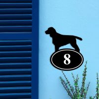 Cocker Spaniel Iron House Number Sign