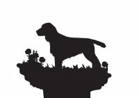 Cocker Spaniel Weathervane Motif Cocker Spaniel Weathervane Motif