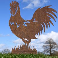 Rustic Rooster Silhouette Rustic Rooster Silhouette