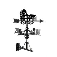 Rome Colosseum Weathervane Finished in Black