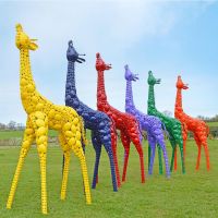 Coloured Giraffe Sculpture in Various Finishes Coloured Giraffe Sculpture in Various Finishes
