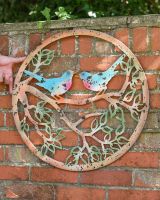 Scale image of colourful garden wall art Scale image of colourful garden wall art