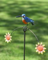 Metal "Kingfisher" Balancing Garden Spike Metal "Kingfisher" Balancing Garden Spike