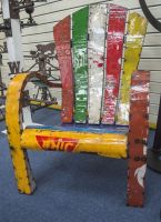 "Mollren Court" Colourful Recycled Metal Chair "Mollren Court" Colourful Recycled Metal Chair