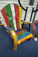 "Mollren Court" Colourful Recycled Metal Chair "Mollren Court" Colourful Recycled Metal Chair
