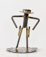 "Cort" the Cowboy Recycled Metal Art Sculpture