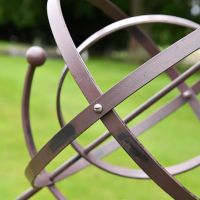 Close-up of the Rustic Finish on the Armillary 