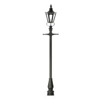 Black Concordia Hexagonal Lamp Post & Lantern Set 2.7m Black Concordia Hexagonal Lamp Post & Lantern Set 2.7m