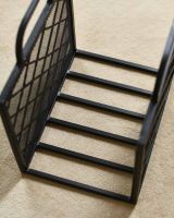 Empty Contemporary "Diamond" Design Log Holder in Situ